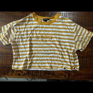 Striped Forever 21 Crop Top